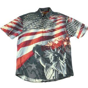 Gentlemen Button Down Shirt Size M Clear Water NYC